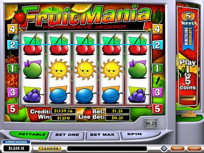 Fruit Mania Progressive Slot