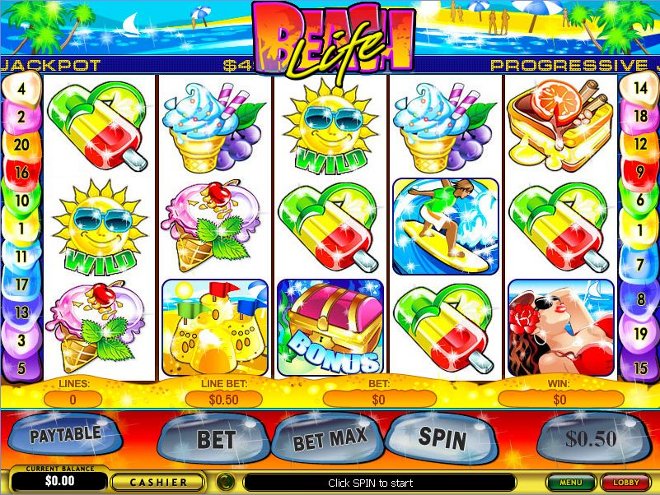 Beach Life Progressive Slot