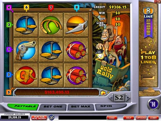 Gold Rally Progressive Slot